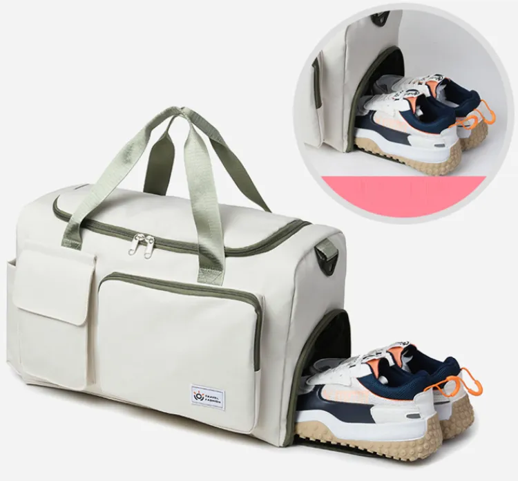 Contrast Color Oxford Sports Training Duffle Bag detail 18