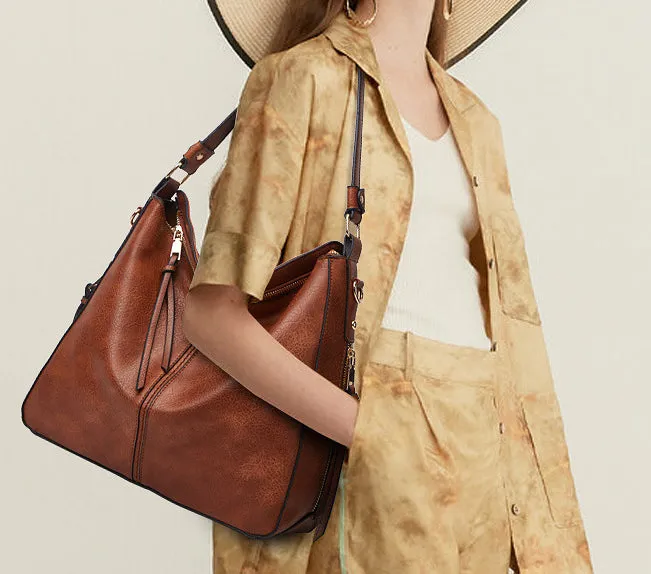 European Retro Shoulder Crossbody Tote Bag detail 21