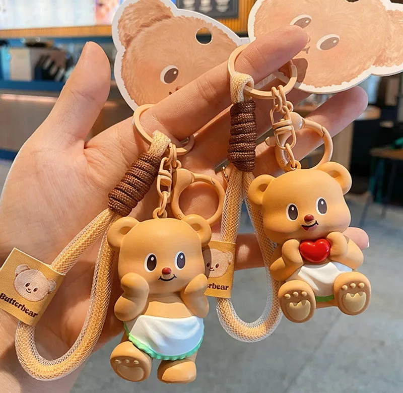 Golden Butter Bear Bag Charm detail 7