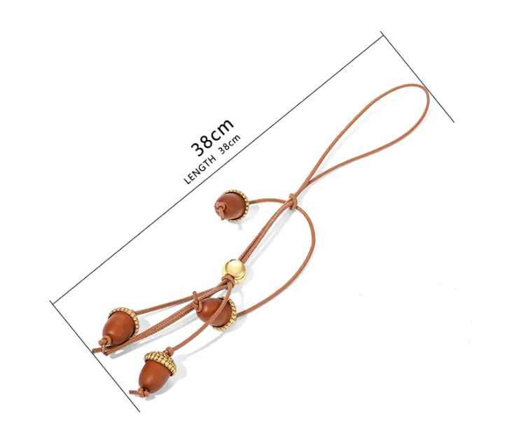 Autumn Hazelnut Luxe Bag Charm detail 5