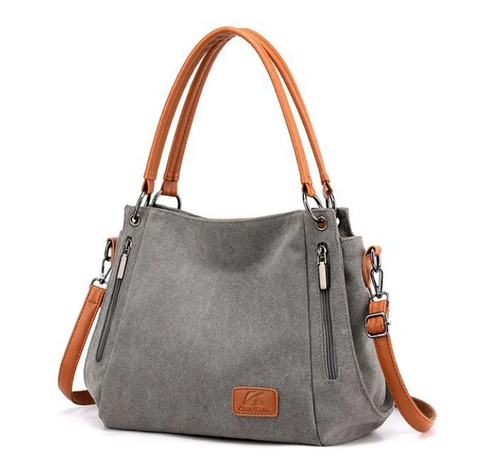 Harper Canvas Shoulder Bag detail 2