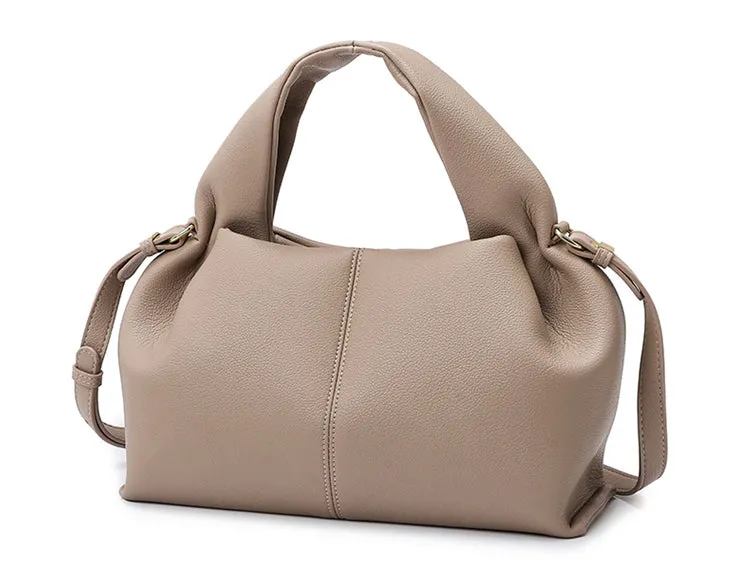 French Style PU Leather Dumpling Messenger Bag detail 3