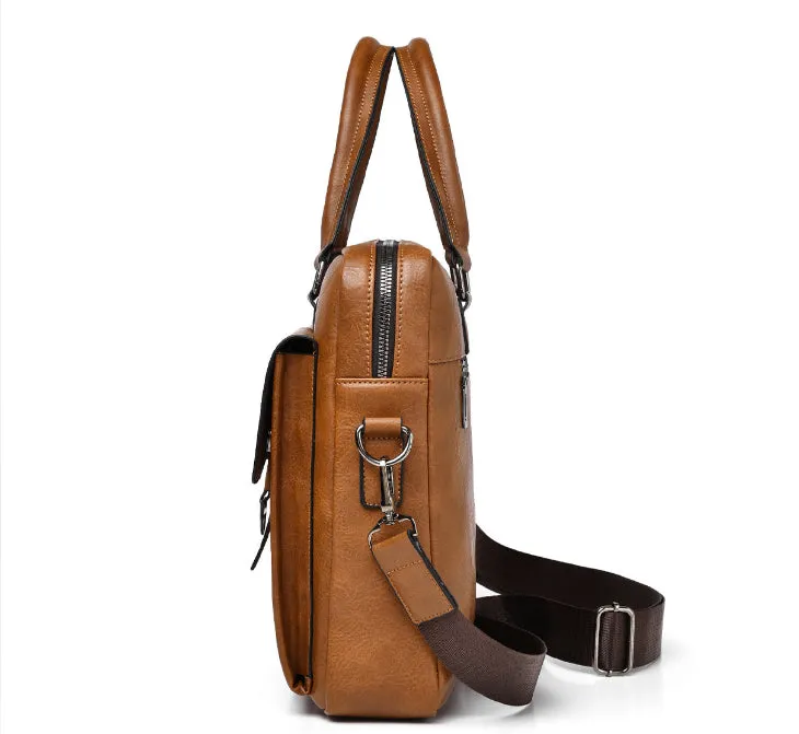 Classic Retro Business Laptop Bag detail 3