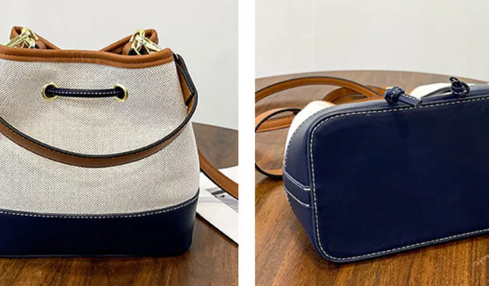 Contrast Color Bucket Bag detail 6