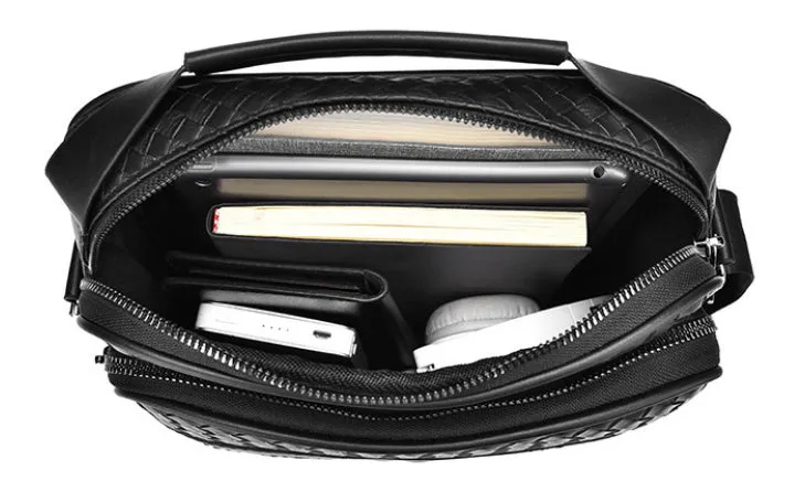 Elite Weave Men’s Multi-Function Crossbody Bag detail 11