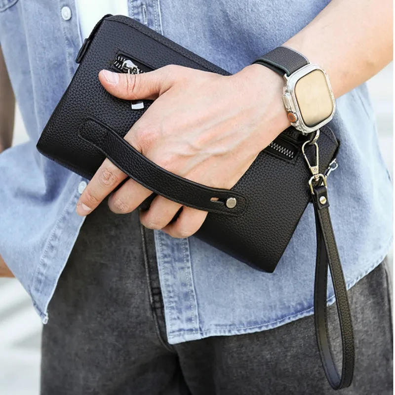 Men’s Anti Theft Biometric Fingerprint Lock Leather Wallet detail 20