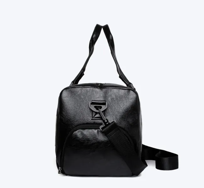 Feisha PU Leather Waterproof Fitness Travel Duffle Bag detail 2