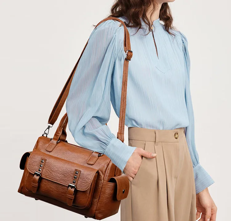 Retro Large Capacity  Shoulder Crossbody Bag detail 7
