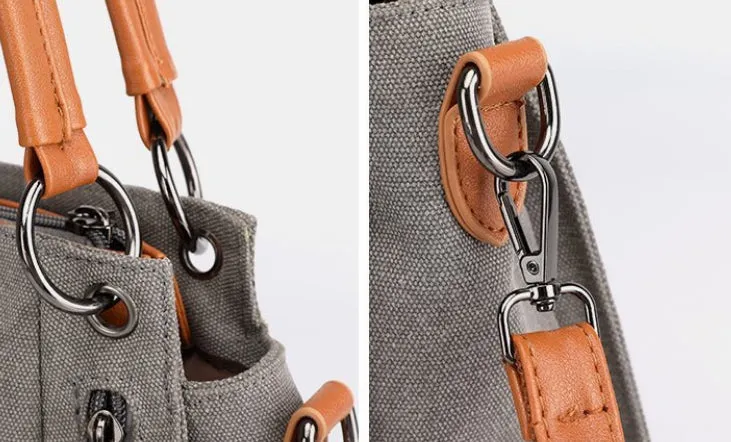 Harper Canvas Shoulder Bag detail 10