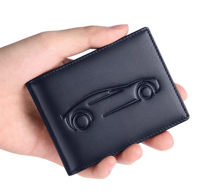 Genuine Leather Slim Card Holder Wallet detail 7