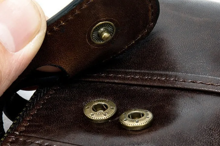 Classic Vintage Leather Wallet detail 6