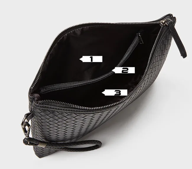 Trendy  Hand-Woven PU Leather Laptop Sleeve detail 13
