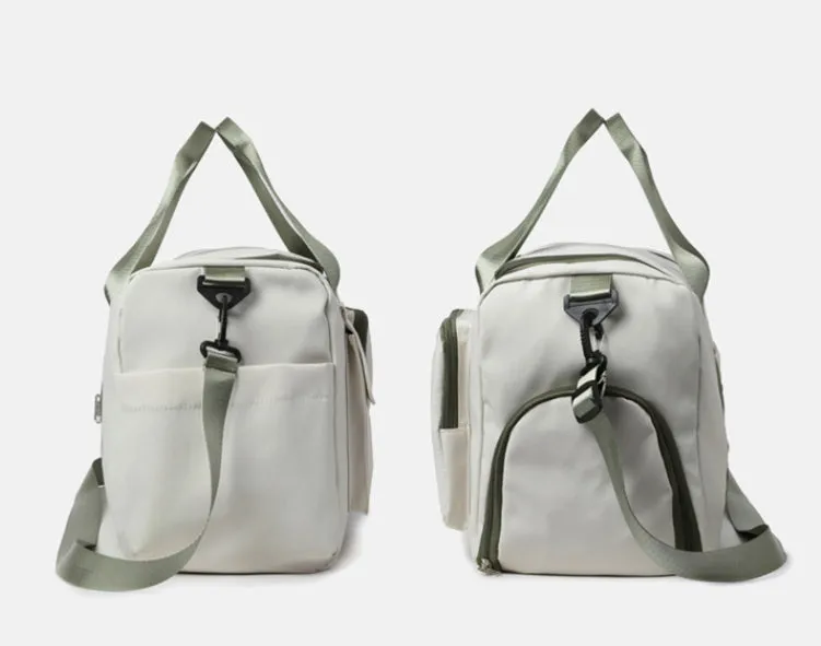 Contrast Color Oxford Sports Training Duffle Bag detail 4