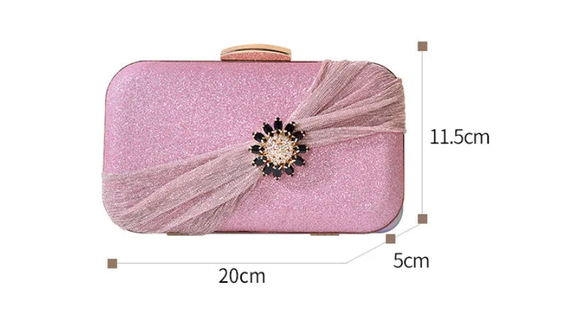 Glimmer Blossom Evening Clutch Bag detail 9