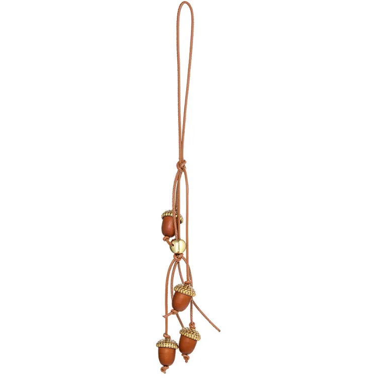 Autumn Hazelnut Luxe Bag Charm detail 1