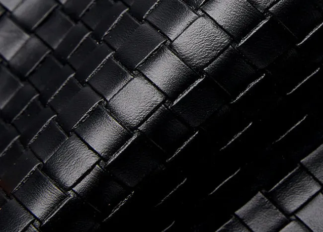 Trendy  Hand-Woven PU Leather Laptop Sleeve detail 6