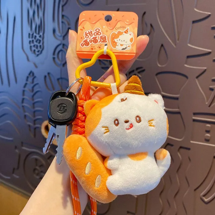 Ice Cream Cat Plush Bag Charm detail 3