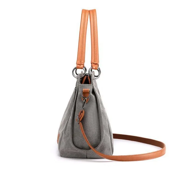 Harper Canvas Shoulder Bag detail 3