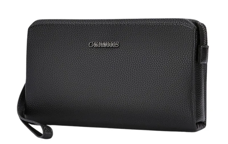 Men’s Anti Theft Biometric Fingerprint Lock Leather Wallet detail 4