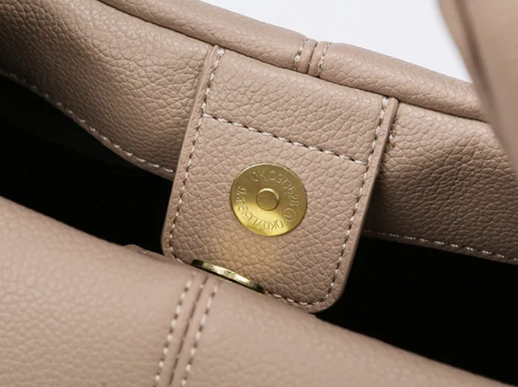 French Style PU Leather Dumpling Messenger Bag detail 17