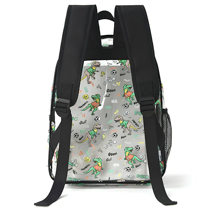 Dino Fun Transparent Kids Backpack detail 2