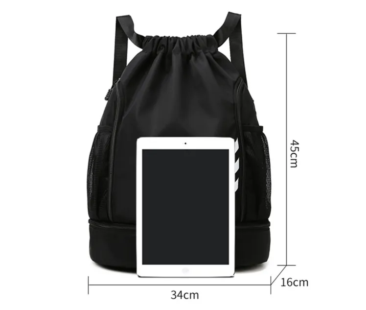 Large Capacity Men's Oxford Cloth Basketball Drawstring Bag detail 18