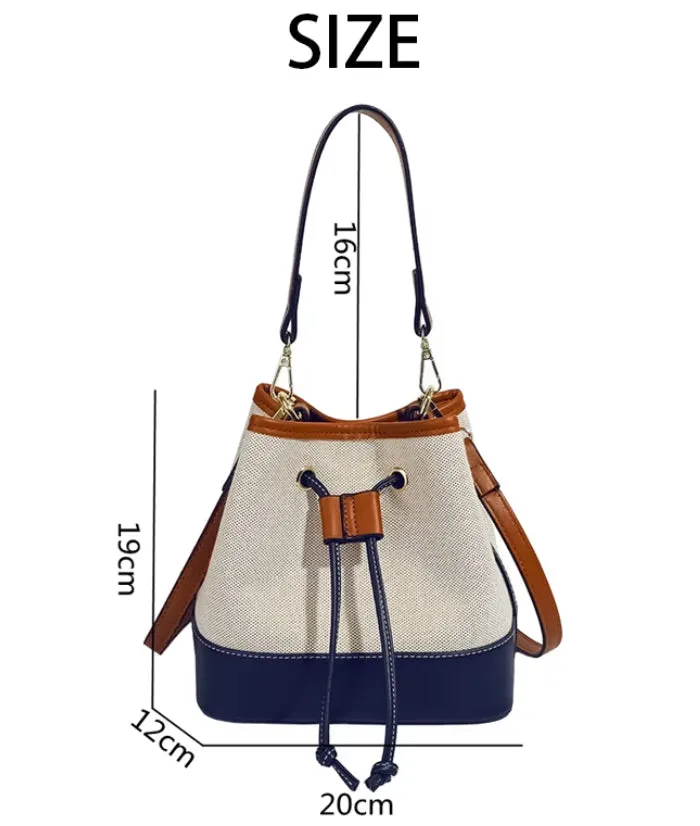 Contrast Color Bucket Bag detail 12