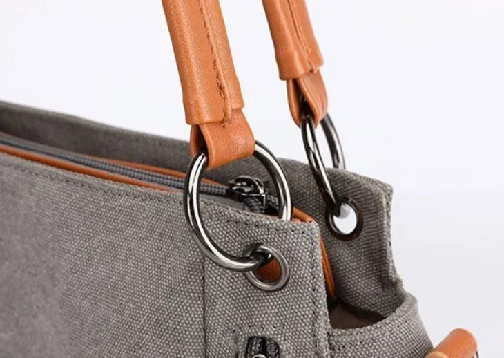 Harper Canvas Shoulder Bag detail 11