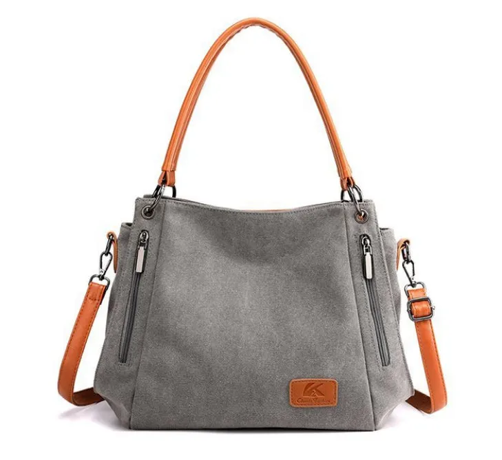 Harper Canvas Shoulder Bag detail 1