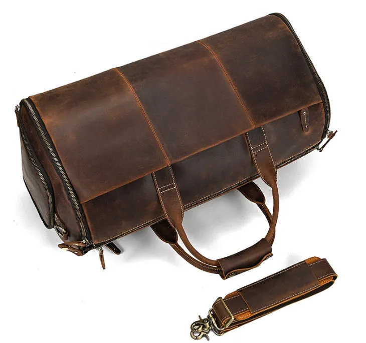 Heritage Voyager Leather Duffle Bag detail 5