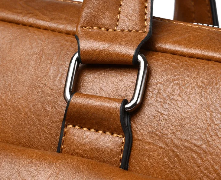 Classic Retro Business Laptop Bag detail 9