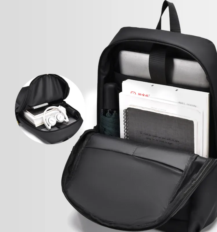 Fashion Large Capacity Polyester Business Travel Backpack detail 16