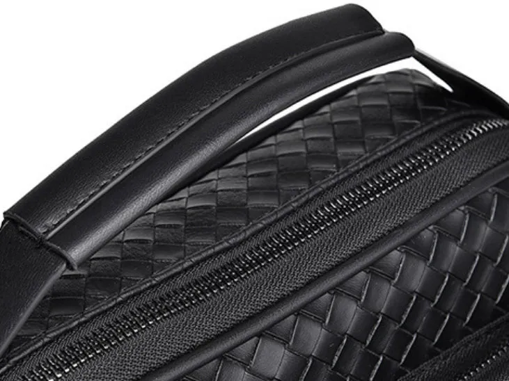Elite Weave Men’s Multi-Function Crossbody Bag detail 8
