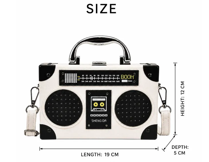 Boom Box Retro Handbag detail 13