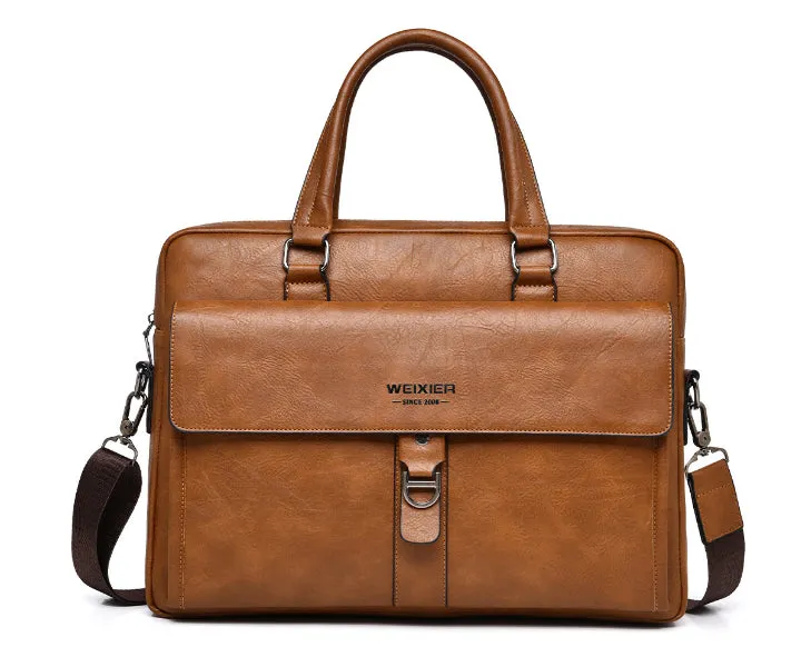 Classic Retro Business Laptop Bag detail 1