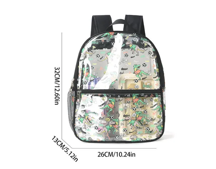 Dino Fun Transparent Kids Backpack detail 4