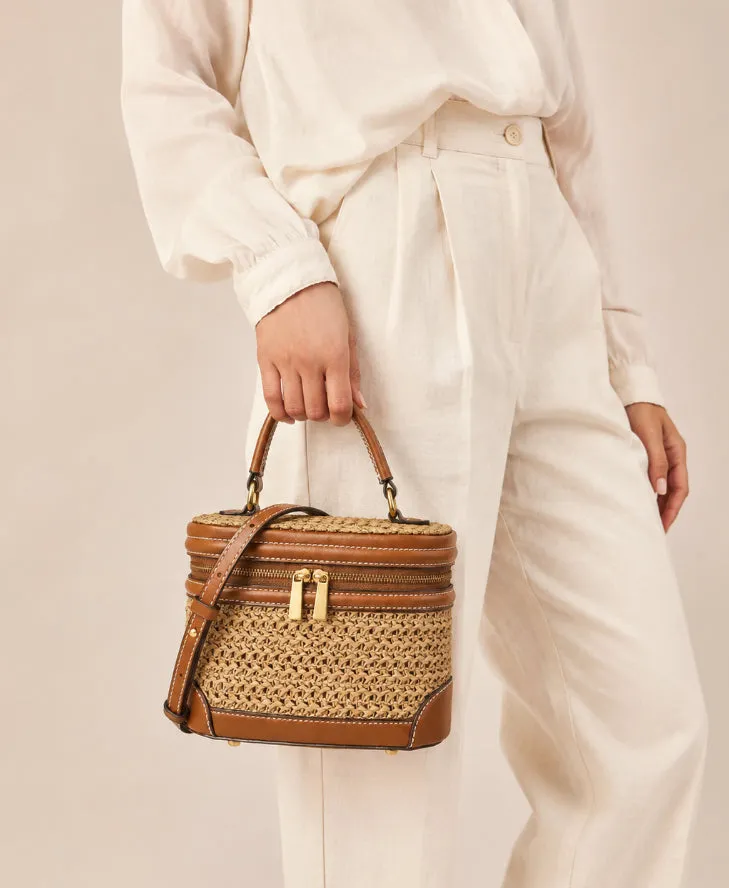 Cove Textured Canvas Mini Bucket Bag detail 12