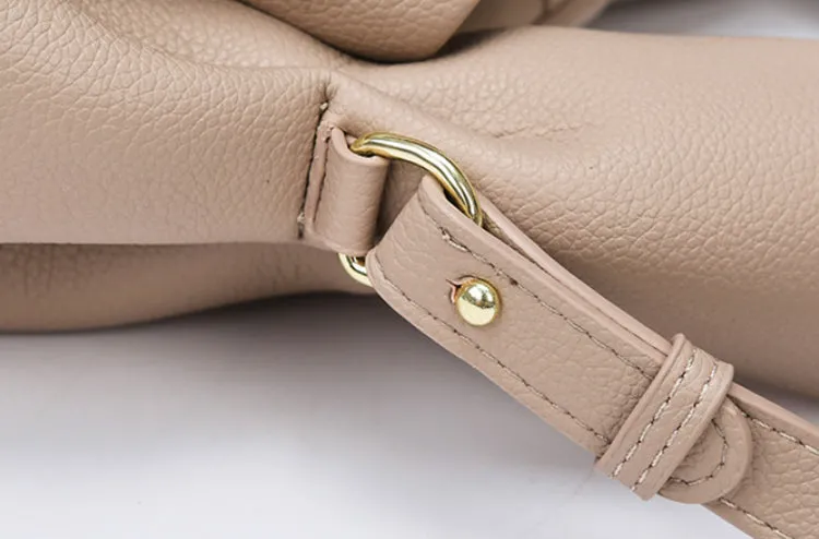 French Style PU Leather Dumpling Messenger Bag detail 14