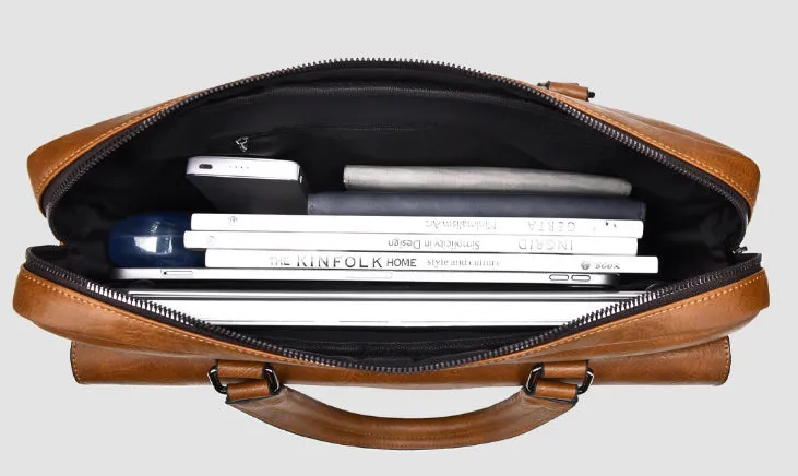 Classic Retro Business Laptop Bag detail 11