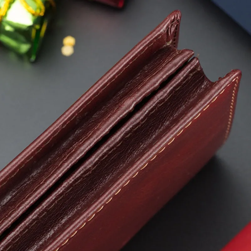 Men's Genuine Leather Top Cowhide Photo Layer Wallet detail 5