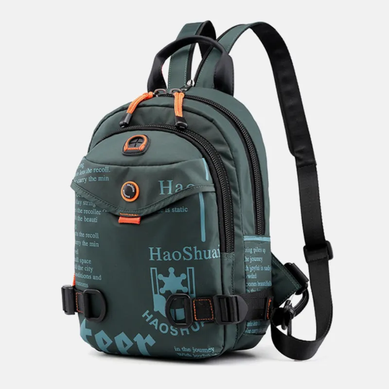 Men's Waterproof Nylon Chest Backpack image 5