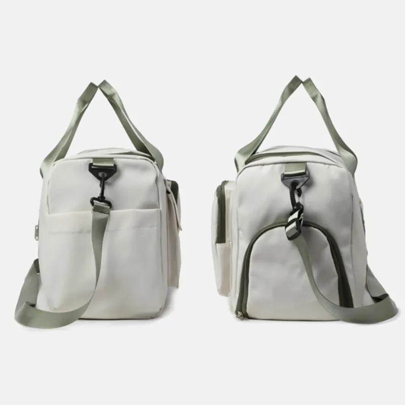 Contrast Color Oxford Sports Training Duffle Bag image 3