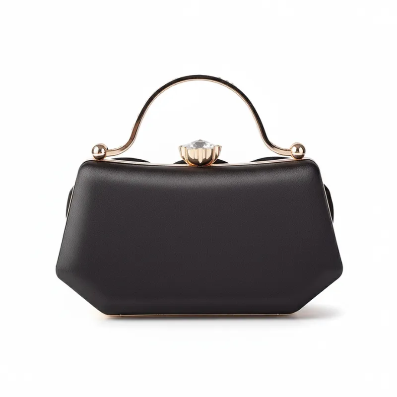 Rose Bloom Satin Top-Handle Clutch image 3