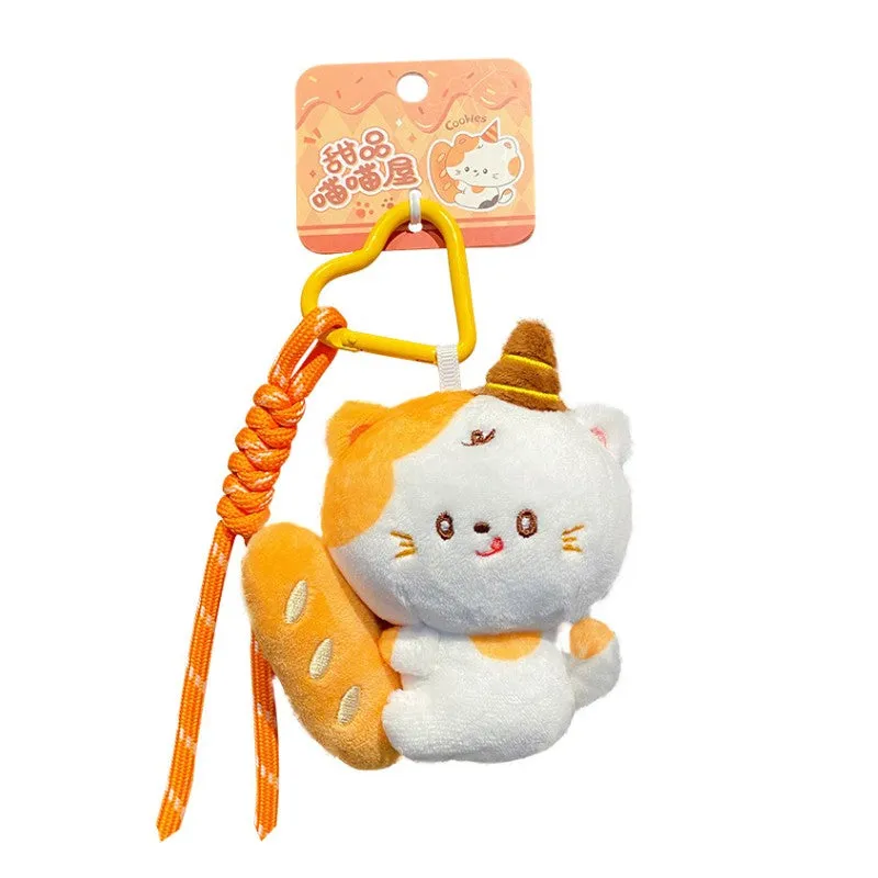 Ice Cream Cat Plush Bag Charm image 2