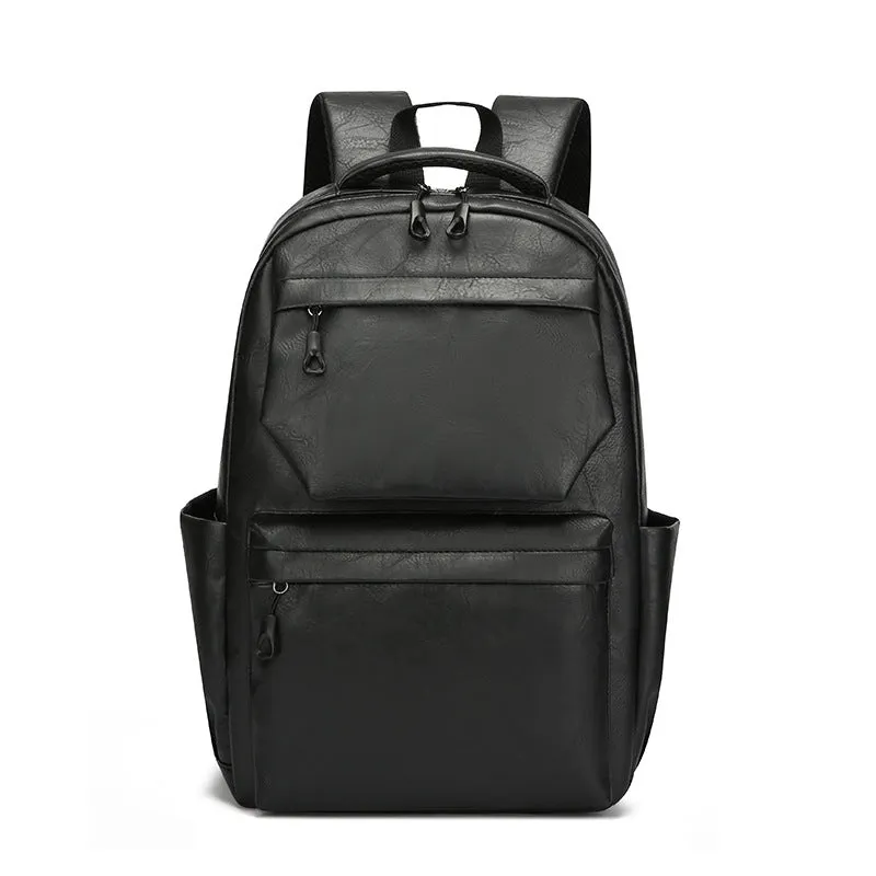 Style PU Leather Fashion Mens Backpack image 4