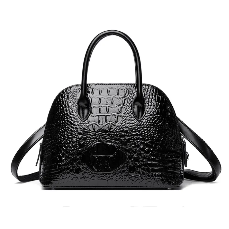 Crocodile Gloss Classic Handbag image 2