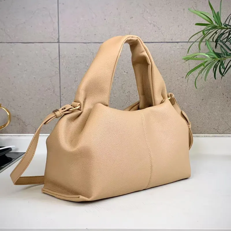 French Style PU Leather Dumpling Messenger Bag image 4
