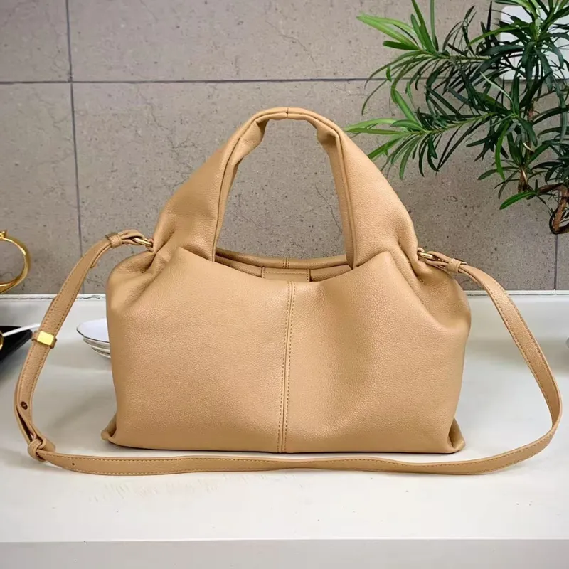 French Style PU Leather Dumpling Messenger Bag image 3