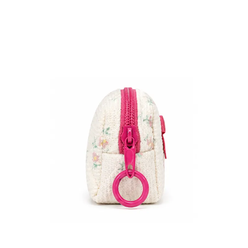 Floral Bow Mini Makeup Bag image 3