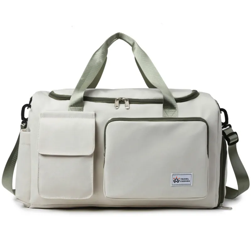 Contrast Color Oxford Sports Training Duffle Bag image 2